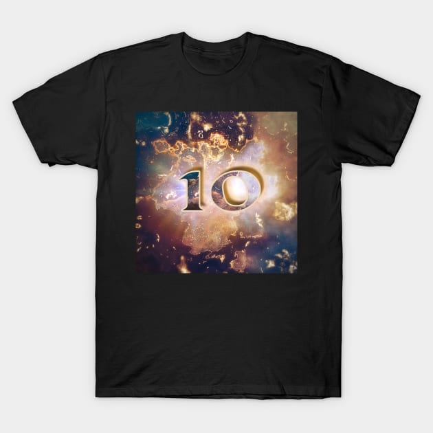 Number 10 T-Shirt by Begoll Art